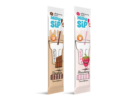 Milky Sip flavored straws