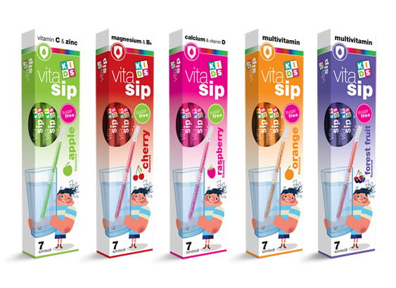 Vitasip flavored straw